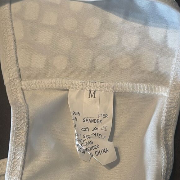 Women’s White Sparkly BodyCon 2 Piece Party Club Outfit Size M NEW *READ - Picture 7 of 10